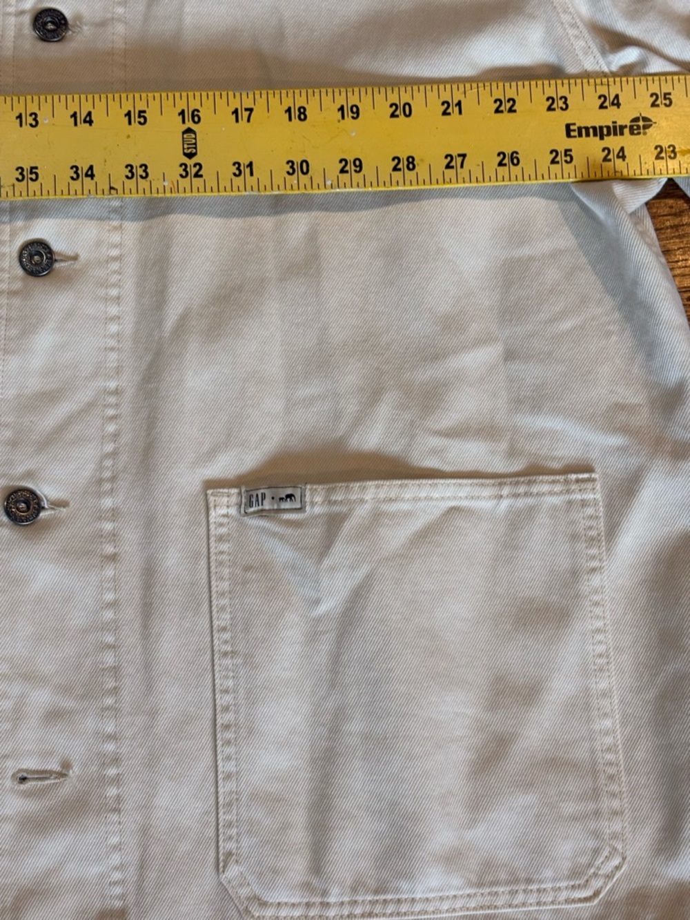Gap BK Circus Classic Beige Cotton chore jacket cream XL - Picture 11 of 11
